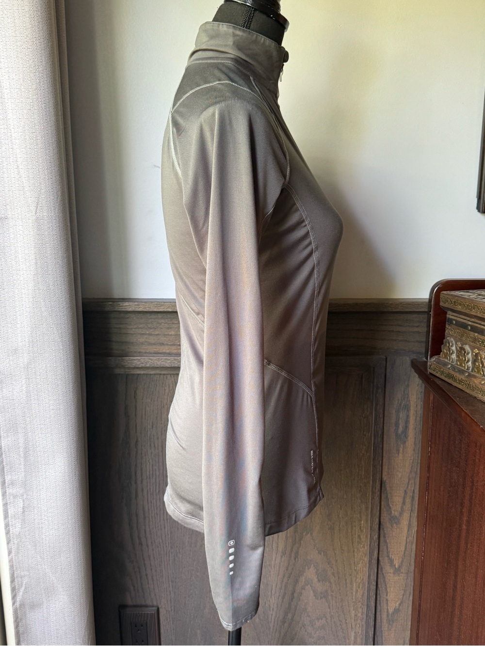 OGIO Charcoal Gray Long-Sleeve Half-Zip Performance Top XS EUC - Picture 6 of 11